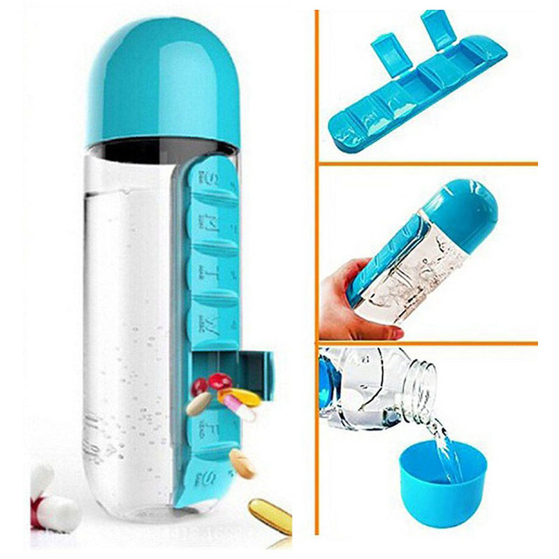 Pill & Vitamin Organizer Water Bottle Corporate Gifting